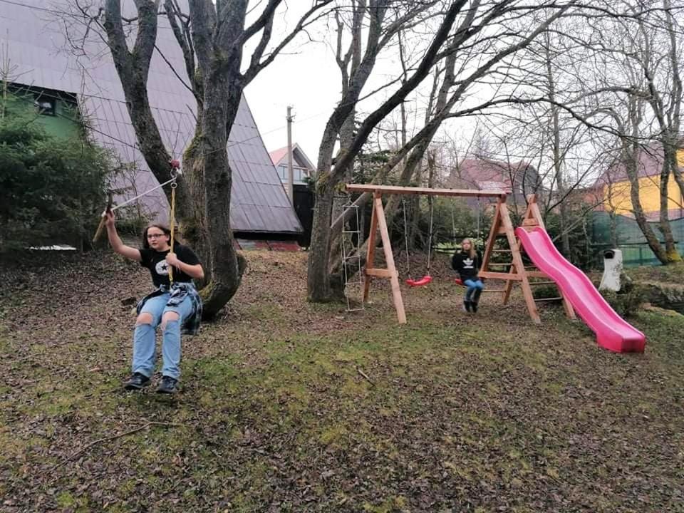 Medvedi Boudy Villa Loučná pod Klínovcem Eksteriør bilde